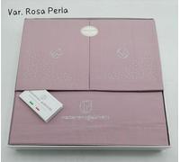 Completo Lenzuola Nazareno Gabrielli Matrimoniale 100% Cotone Con Swarovski