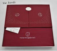Completo Lenzuola Nazareno Gabrielli Matrimoniale 100% Cotone Con Swarovski