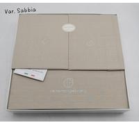 Completo Lenzuola Nazareno Gabrielli Matrimoniale 100% Cotone Con Swarovski