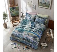 Completo lenzuola Ninfee di Monet puro cotone - Uso Copriletto