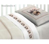 Completo Lenzuola Per Lettino In puro Cotone Fantasia 4 O.B