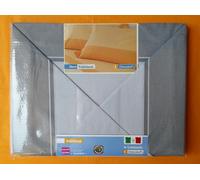 COMPLETO LENZUOLA PER LETTO FRANCESE QUEEN DERN BORBONESE BIANCALUNA 100% COTONE