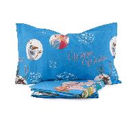 Completo lenzuola per Letto Singolo Frozen Anna and Elsa in Puro Cotone D34