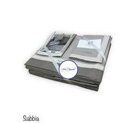Completo Lenzuola Renato Balestra Basic Matrimoniale In Puro Cotone Tinta Unita