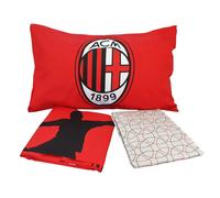 Completo lenzuola singolo AC Milan Ufficiale Originale cotone calcio 3289