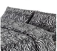 Completo Lenzuola Skin Leopardato Zebrato Maculato Tessuto 100% Cotone 5 misure