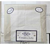 COMPLETO LENZUOLA SOGNI PERCALLE 100%COTONE 2 PIAZZE/MATRIMONIALE ALTEZZA 30 CM