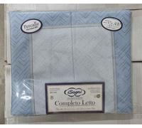 COMPLETO LENZUOLA SOGNI PERCALLE 100%COTONE 2 PIAZZE/MATRIMONIALE ALTEZZA 30 CM