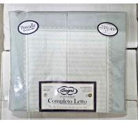 COMPLETO LENZUOLA SOGNI PERCALLE 100%COTONE 2 PIAZZE/MATRIMONIALE ALTEZZA 30 CM