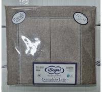COMPLETO LENZUOLA SOGNI PERCALLE 100%COTONE ROSE 2PIAZZE/MATRIMONIALE ALTEZZA 30