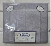 COMPLETO LENZUOLA SOGNI PERCALLE 100%COTONE ROSE 2PIAZZE/MATRIMONIALE ALTEZZA 30