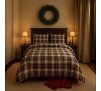 Completo Lenzuola Tartan Scozzese 100% Cotone - Completo Letto Natalizio