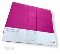 Completo Lenzuola Tinta Unita Cotone 100% Tessier Singolo/1,5 P/Matrimoniale