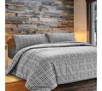 Completo Lenzuola Una Piazza e Mezza Cotone 140x200 Made in Italy