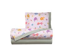 Completo lenzuoline lenzuolini set lenzuola stampa fantasia 100% cotone made in italy per lettino lettino con sbarre bimbo bimba bimbi neonato bebe LETTINO ZOO VERDE