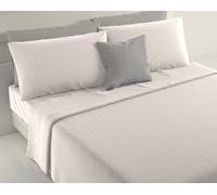 COMPLETO LENZUOLO BIANCO IRGE SINGOLO 1POSTO IN COTONE PER HOTEL, ALBERGHI, B...