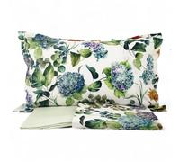 Completo lenzuolo copriletto matrimoniale in percalle di cotone di Mirabello Art. (M22)