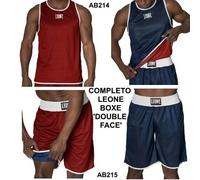 LEONE 1947, Canottiera Boxe Rosso/Blu, XXL, AB214