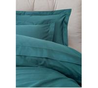 Completo letto - 1 copripiumino 220 x 240 cm + 2 federe 60 x 60 cm - 100% raso di cotone - Blu