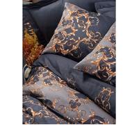 Completo letto - 1 copripiumino 220 x 240 cm + 2 federe 60 x 60 cm - 100% raso di cotone - Blu