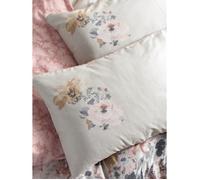 Completo letto - 1 copripiumino 220 x 240 cm + 2 federe 60 x 60 cm - 100% raso di cotone - Cipria