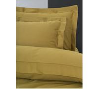 Completo letto - 1 copripiumino 220 x 240 cm + 2 federe 60 x 60 cm - 100% raso di cotone - Senape