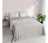 Completo Letto 100% Microfibra “FANTASY”, Molecole, Matrimoniale