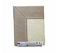 COMPLETO LETTO "BIANCALUNA" PURO COTONE SINGOLO Sopra-Sotto con Angoli-Federa