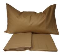 Completo letto cotone percalle lenzuola colorate tinta unita sopra sotto federe