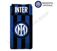 Completo Letto FC Inter Una Piazza, 100% Cotone Letto Singolo