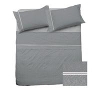 Completo letto lenzuola 100% cotone singolo una piazza sotto sopra federa Crono
