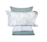 Completo Letto Lenzuola Matrimoniale MAESTRI COTONIERI ALLEGRA Grigio 100% Cotone