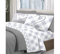 Completo Letto Lovely Chech 100% Cotone