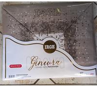 Completo letto matrimoniale 100% cotone Irge fantasia art.Ginevra