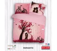 Completo Letto Matrimoniale Digital 4D art.ROMANTIC , IL LENZUOLO DEGLI INNAMORA