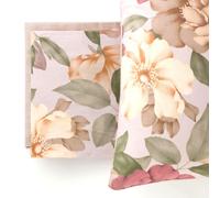 Completo letto matrimoniale floreale Riviera cotone