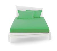 COMPLETO LETTO MATRIMONIALE IRGE TINTA UNITA 2 LENZUOLA COORDINATO COPRICUSCINI