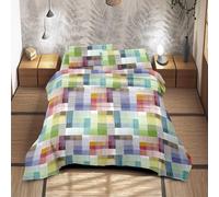 Completo Letto Matrimoniale No Stiro Set Lenzuola In Morbida Microfibra Anallergica Lenzuolo Sotto Con Angoli Elastici Fino 30 Cm, Lenzuolo Teso Sopra 2 Federe Prodotto Italiano - Pixi