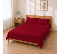 Completo Letto Microfibra 140x200+30 / 220x280 + 50x80 2PCS, Bordeaux