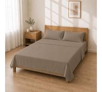 Completo Letto Microfibra 160x200+30 / 240x280 + 50x80 2PCS, Tortora