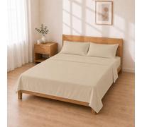 Completo Letto Microfibra 180x200+30 / 260x280 + 50x80 2PCS, Beige