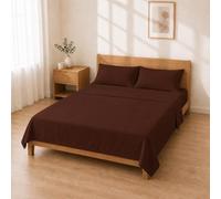 Completo Letto Microfibra 180x200+30 / 260x280 + 50x80 2PCS, Marrone