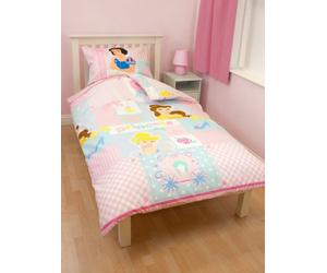 Completo Letto Singolo Lenzuola Copripiumino Principesse Love Disney