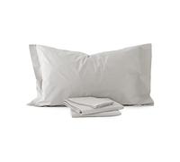 Completo Letto Tinta Unita In Percalle Laura Biagiotti, Grigio Perla