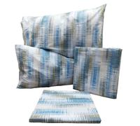 Completo letto una piazza Zambaiti Style 2076 Tramito blu