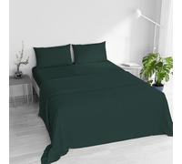 Completo letto WATER WASHED Matrimoniale, Set Lenzuola Letto Matrimoniale 4 pezzi Lenzuolo Sotto con Angoli 170x200, Lenzuolo Sopra 240x270, Coppia federe - OTTANIO
