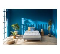 Completo materasso arrotolato e rete kit, Sweety Bianco 160 x 200 cm