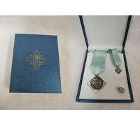 COMPLETO MEDAGLIA DI BENEMERENZA ARGENTO ORDINE COSTANTINIANO DI SAN GIORGIO S.