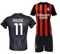 Completo Milan Christian Pulisic 11 Replica Ufficiale Autorizzata 2025-2026 Bambino (Taglie-Anni 4 6 8 10 12) Adulto (S M L XL) - 12 Anni