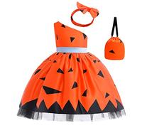 Completo Natale Bambina My First Halloween Costumi Zucca Neonato Bambino Vestito Pipistrello Scheletro Abito Fantasma Set Neonata Halloweens Costume Tutu Vampiro a Tema Elegante Spaventoso Feste